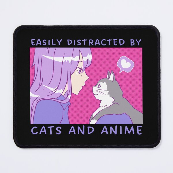 Item preview, Easily Distracted By Cats And Anime designed and sold by patternprint1.