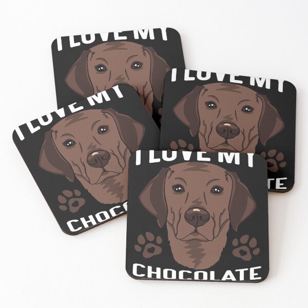 Item preview, I Love My Chocolate Labrador Retriever Brown Dog Lover Pet designed and sold by RJ-Art.