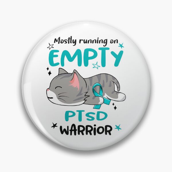 Item preview, PTSD Awareness, Mostly Running on PTSD Warrior designed and sold by Tammyilaria.