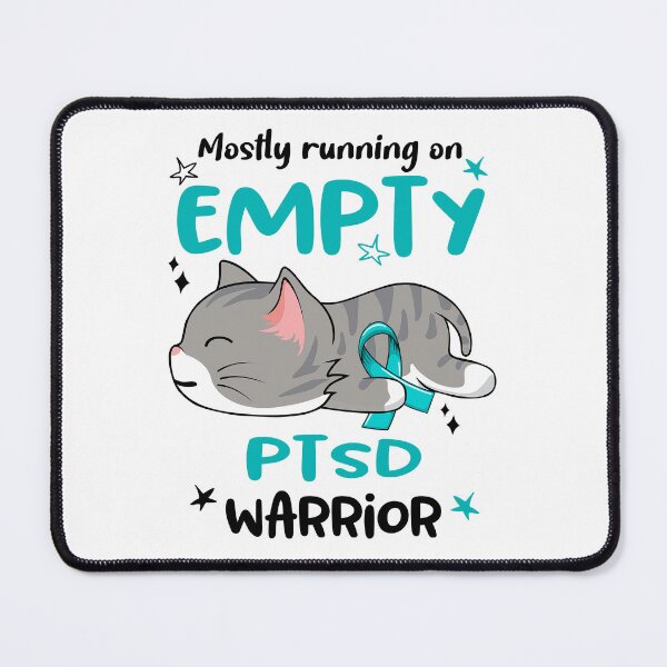 Item preview, PTSD Awareness, Mostly Running on PTSD Warrior designed and sold by Tammyilaria.