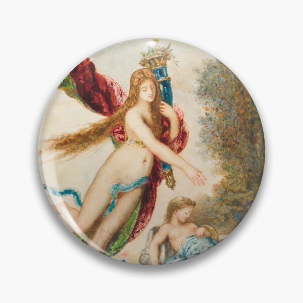 Artikelvorschau, Angel and a sleeping child vintage art by Gustav Moreau entworfen und verkauft von Vintage Designs +.