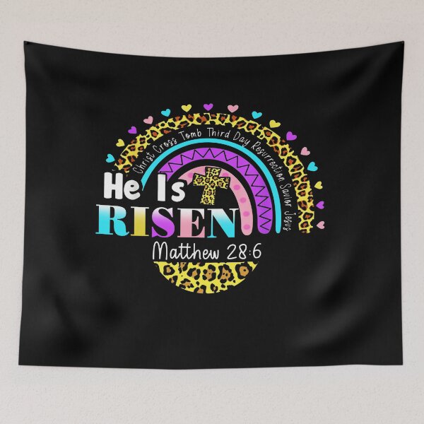 Item preview,  Easter He is Risen, Jesus, Religious Easter blessings  designed and sold by josephfanous.