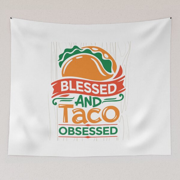 Item preview, Bessed + Taco Obsessed Funny Taco Tuesday Cute Taco Gift, For Man For Women Handmade designed and sold by BRTPBM.