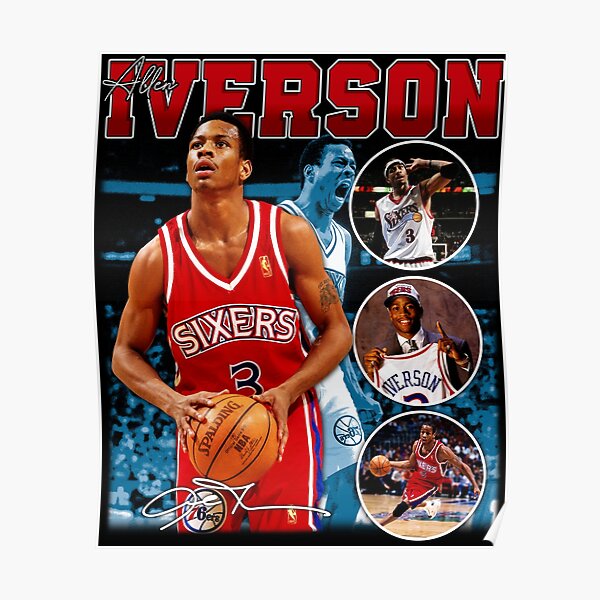 Allen Iverson The Answer Basketball Legend Signature Vintage Retro