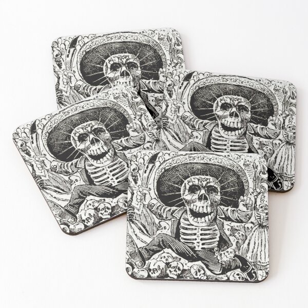 Item preview, Jose Guadalupe Posada, Mexican Sugar Skull designed and sold by AntiquusForma.