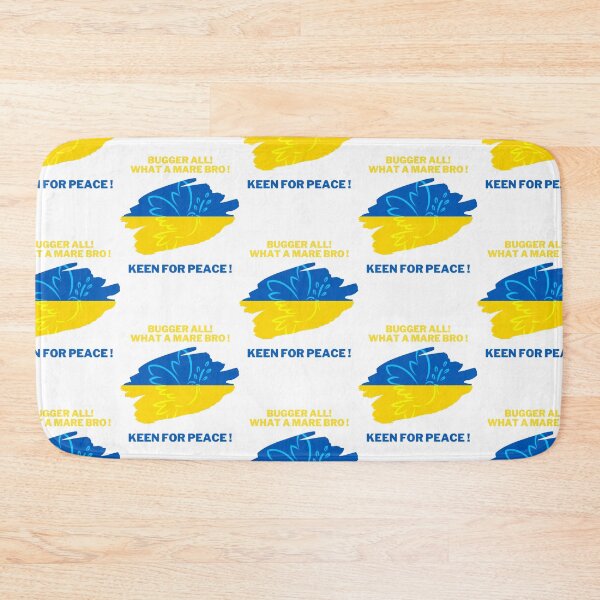 Item preview, Bugger All! What a mare ! Keen of Peace for Ukraine in Kiwi Slang designed and sold by BelovedBirmans.