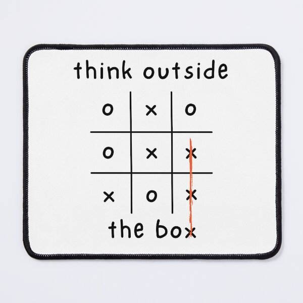 Item preview, Think outside the box - One liner designed and sold by The Agreeable Raven.