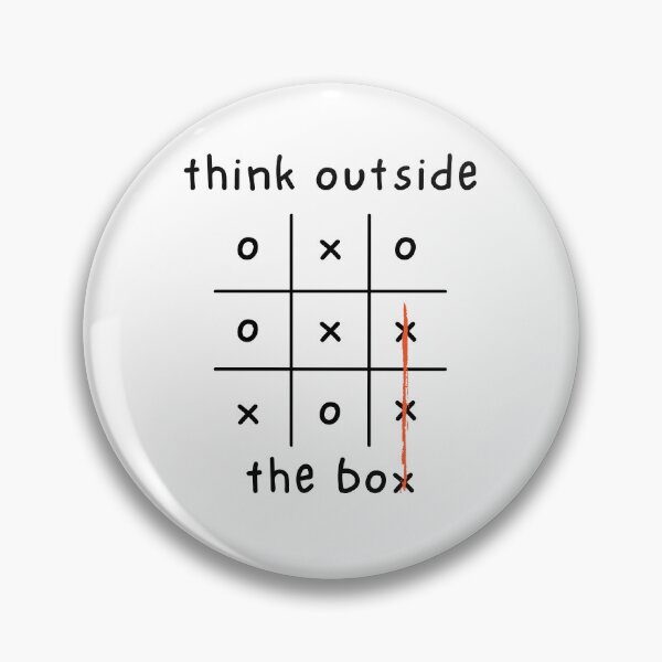 Item preview, Think outside the box - One liner designed and sold by The Agreeable Raven.