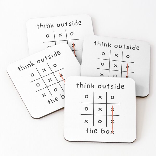Item preview, Think outside the box - One liner designed and sold by The Agreeable Raven.