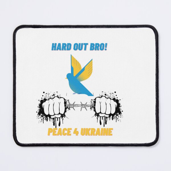 Item preview, Hard out Bro! Peace for Ukraine in Kiwi Slang designed and sold by BelovedBirmans.