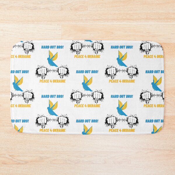 Item preview, Hard out Bro! Peace for Ukraine in Kiwi Slang designed and sold by BelovedBirmans.
