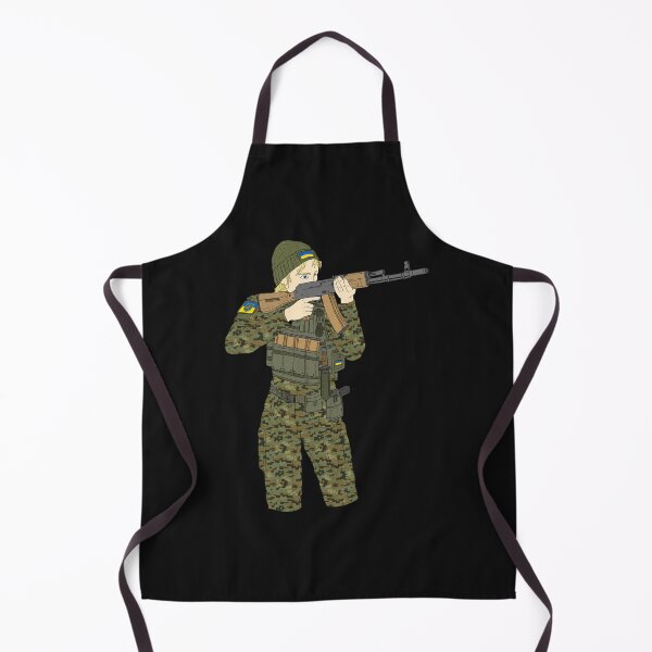 Item preview, Dame de soldat ukrainien. slava ukraine. AK47. designed and sold by PreshitaChhabra.