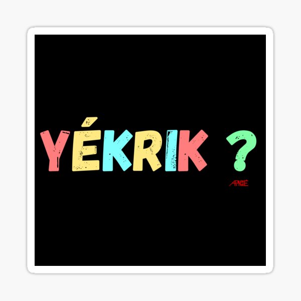 Aperçu de l'œuvre Yékrik ? Guadeloupe créée et vendue par Apikoedesign.