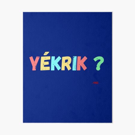 Aperçu de l'œuvre Yékrik ? Guadeloupe créée et vendue par Apikoedesign.