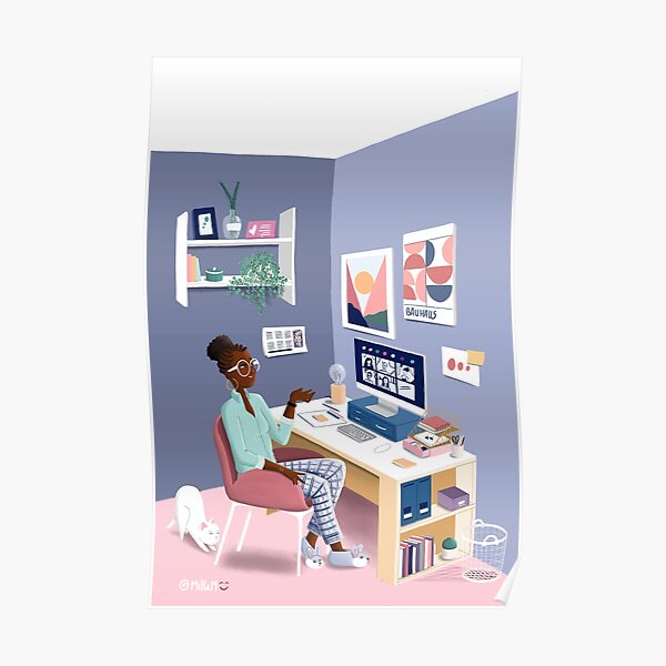 Telecommuting / Work at home Poster