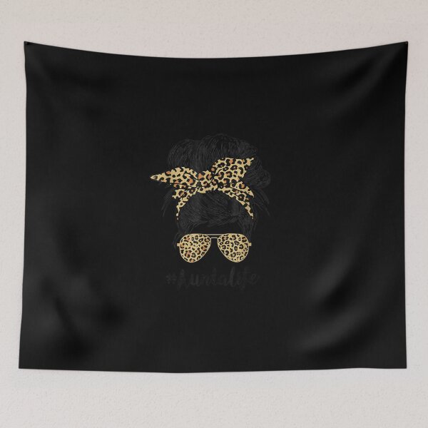 Item preview, Aunta Life Messy Hair Bun Leopard Women Mother's Day Funny designed and sold by RobertVandivier.