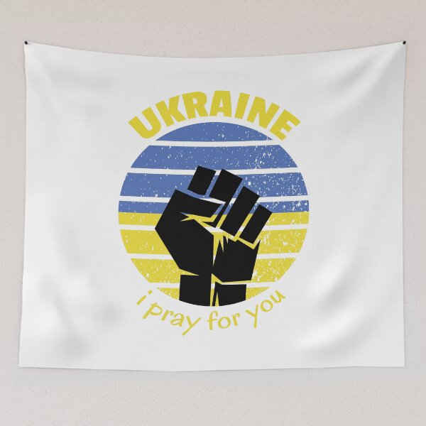 Item preview, I Pray For Ukraine | Слава Україні Slava Ukraine flag of Ukraine designed and sold by IrisDesign20.