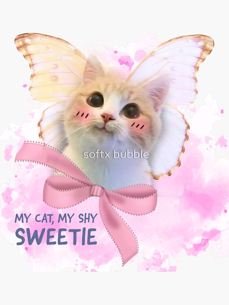 Sweetie Kitty Sticker By Mejdolinmo Redbubble