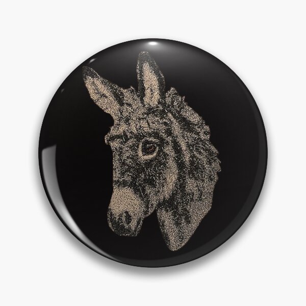 Item preview, Machine Embroidery,Cute Embroidered Donkey, Machine embroidery, Stitch crafting, unique embroidered art designed and sold by RudolphBarnard.