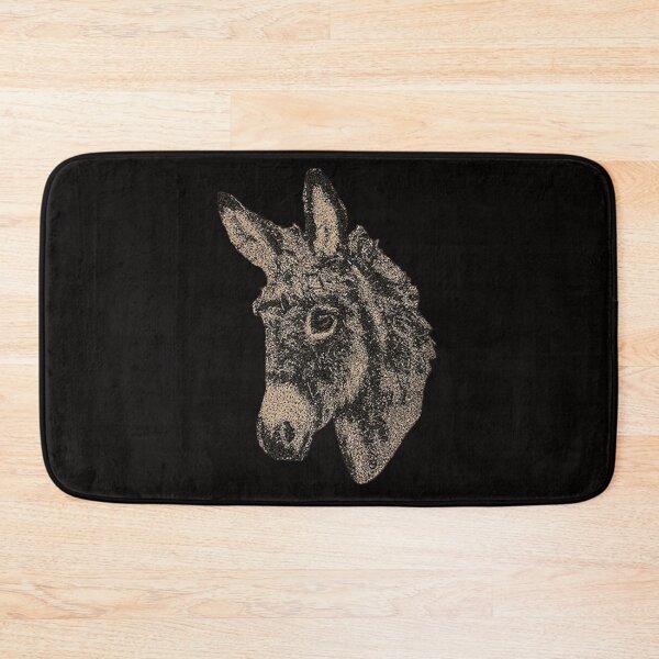 Item preview, Machine Embroidery,Cute Embroidered Donkey, Machine embroidery, Stitch crafting, unique embroidered art designed and sold by RudolphBarnard.