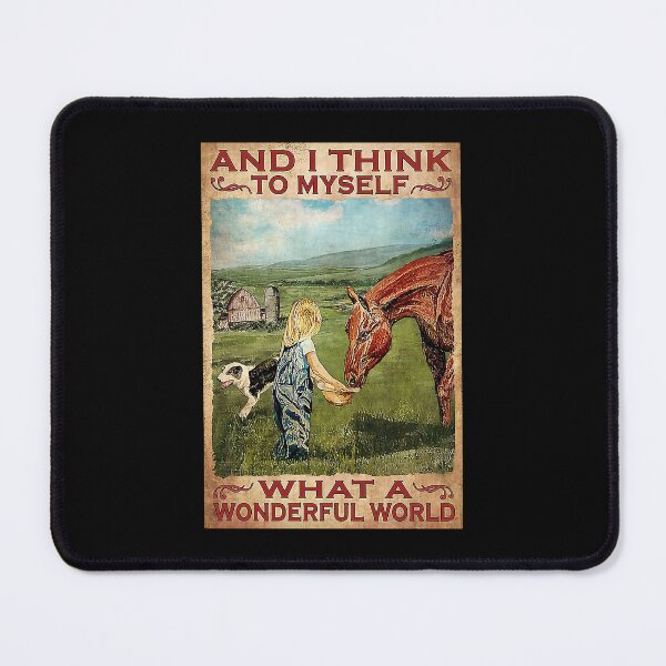 Item preview, Horse Girl What A Wonderful World designed and sold by AleehaZenger.