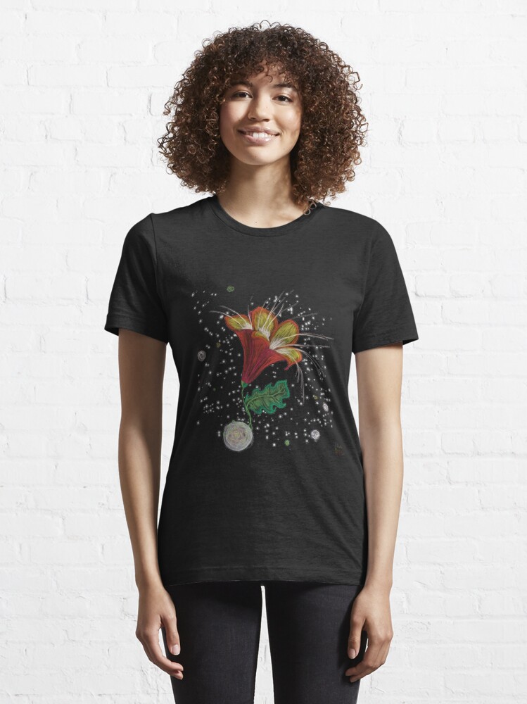 Alternate view of The Red Lily in Space Essential T-Shirt