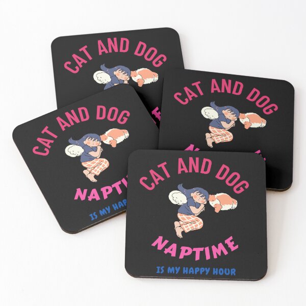 Item preview,  Cat And Dog Naptime Is My Happy Hour C&D LOVERS designed and sold by Hasthiart.