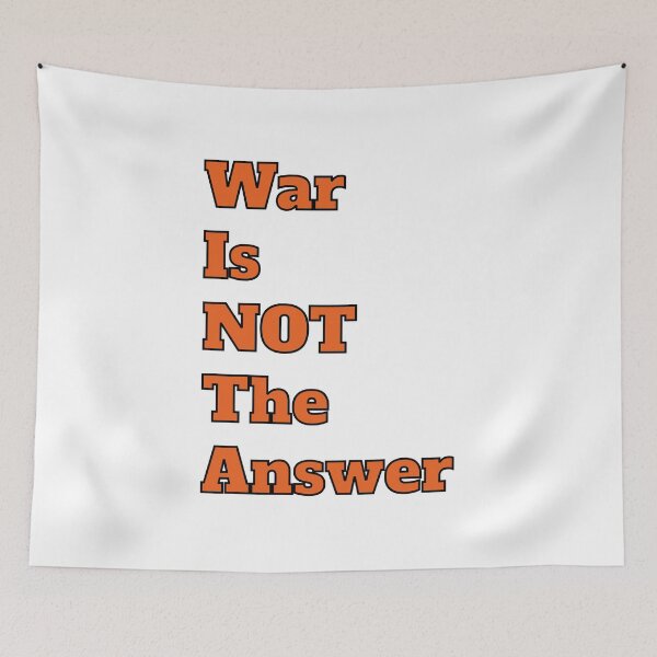 Item preview, War Is Not The Answer - Typography designed and sold by Digitalme Designs.