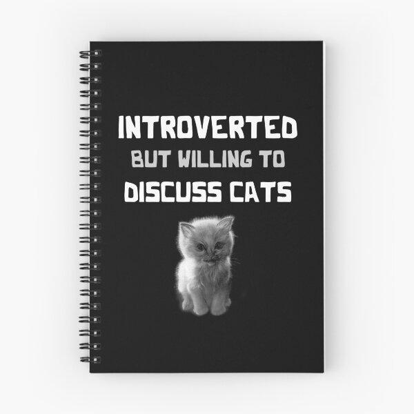 Item preview, Introverted But Willing To Discuss Cats - Cute Kitten Sketching designed and sold by smailjr.