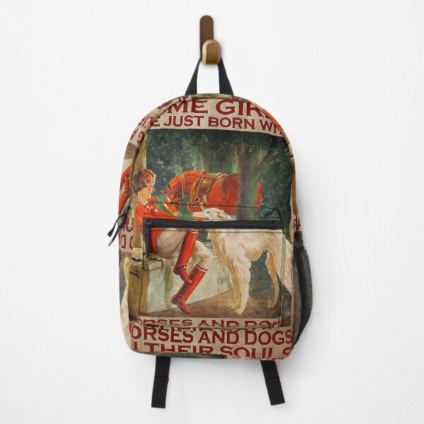 Item preview, Horse some girls are just born with horses and dogs in their souls dog lover designed and sold by AleehaZenger.