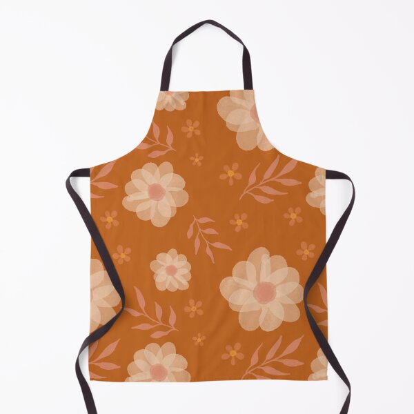 Item preview, Patrón Floral Ocre - Acuarela designed and sold by TheBubblyType.