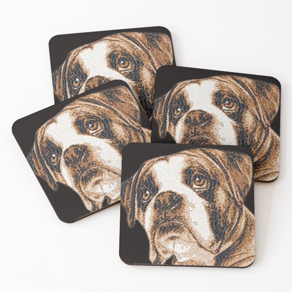 Item preview,  Machine Embroidery, Beautiful, Embroidered Boxer Dog, Cute Boxer For Dog Lover, Stitch crafting, unique embroidered art designed and sold by RudolphBarnard.