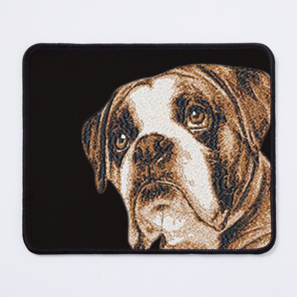 Item preview, Machine Embroidery, Beautiful, Embroidered Boxer Dog, Cute Boxer For Dog Lover, Stitch crafting, unique embroidered art designed and sold by RudolphBarnard.