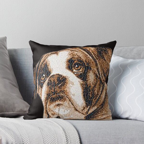 Item preview,  Machine Embroidery, Beautiful, Embroidered Boxer Dog, Cute Boxer For Dog Lover, Stitch crafting, unique embroidered art designed and sold by RudolphBarnard.