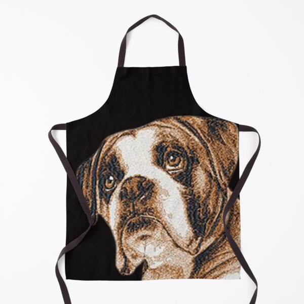 Item preview, Machine Embroidery, Beautiful, Embroidered Boxer Dog, Cute Boxer For Dog Lover, Stitch crafting, unique embroidered art designed and sold by RudolphBarnard.