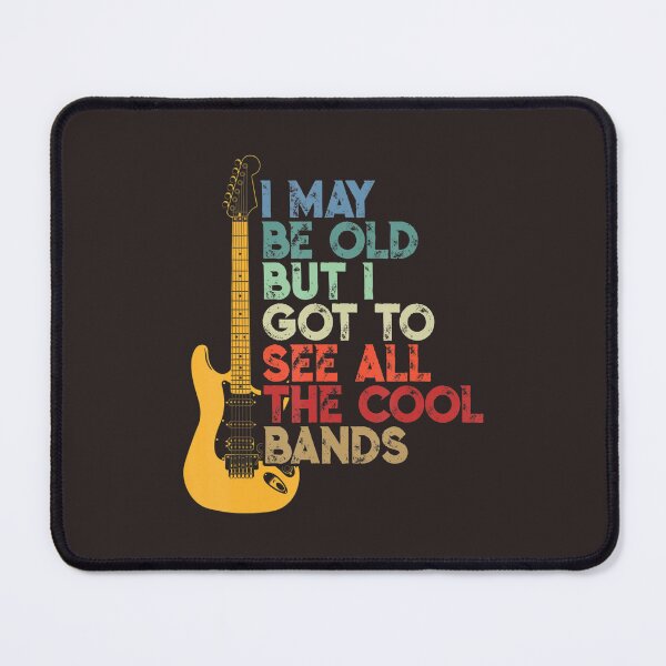 Item preview, Vintage I Got To See All The Cool Bands Guitar Graphic designed and sold by KidGiftChoice.