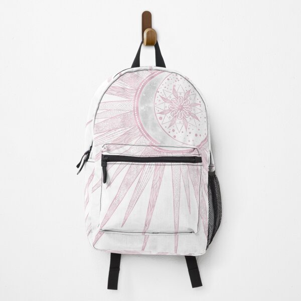 Item preview, Elegant Pink Sun Moon Doodle Mandala White Design designed and sold by NdesignTrend.