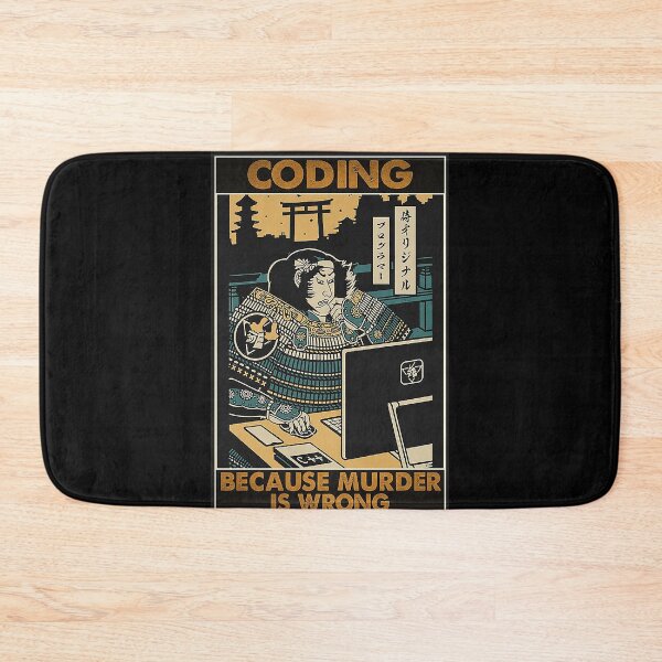 Item preview, samurai programmer murder is wrong poster coding designed and sold by KravecUziel.