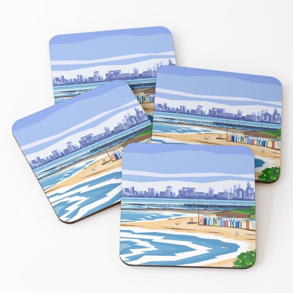 Item preview, Melbourne Beach Huts designed and sold by Ira Mitchell.