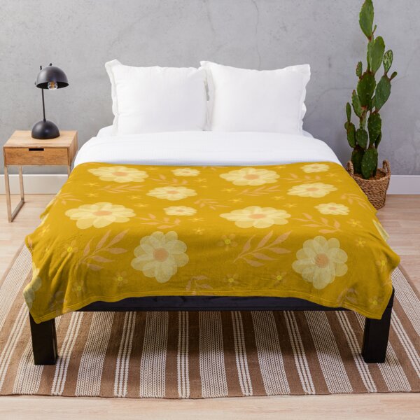 Item preview, Yellow Floral Pattern - Watercolour designed and sold by TheBubblyType.