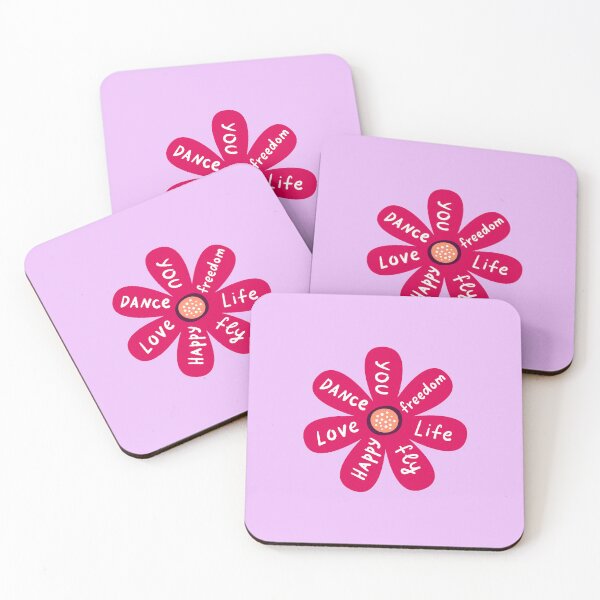 Item preview, positivity quote flower designed and sold by Hoetoons.