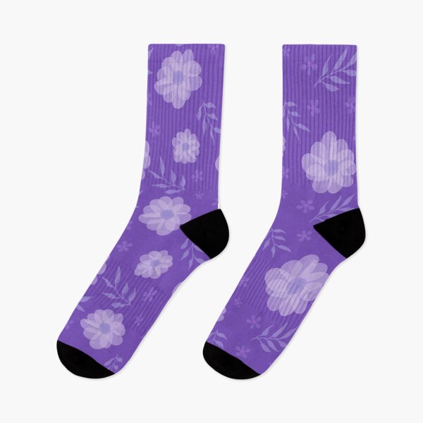 Item preview, Purple Floral Pattern - Watercolour designed and sold by TheBubblyType.