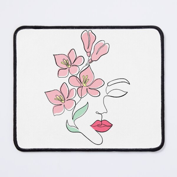 Item preview, flower girl line drawing designed and sold by N-designz.