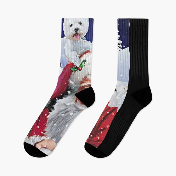 Item preview, Santa Claus with four westies gift for dog lover   designed and sold by SaoirseNeid.