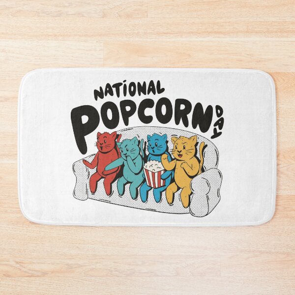 Item preview, Cats Watching Movie With Popcorn National Popcorn Day designed and sold by nmcreationsshop.