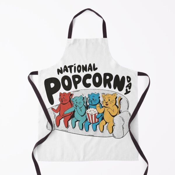 Item preview, Cats Watching Movie With Popcorn National Popcorn Day designed and sold by nmcreationsshop.