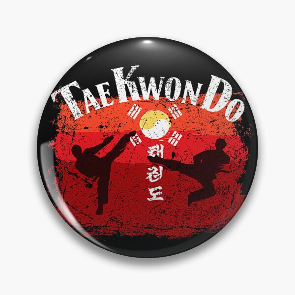 Item preview, Age Worn Vintage Tae Kwon Do School Sign, Retro Martial Arts Design designed and sold by Zanshin-Art.