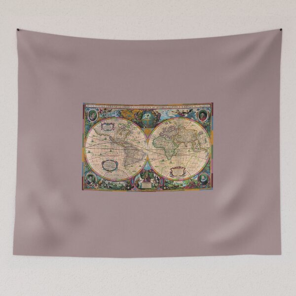 Item preview, old coloured map designed and sold by monamooon.
