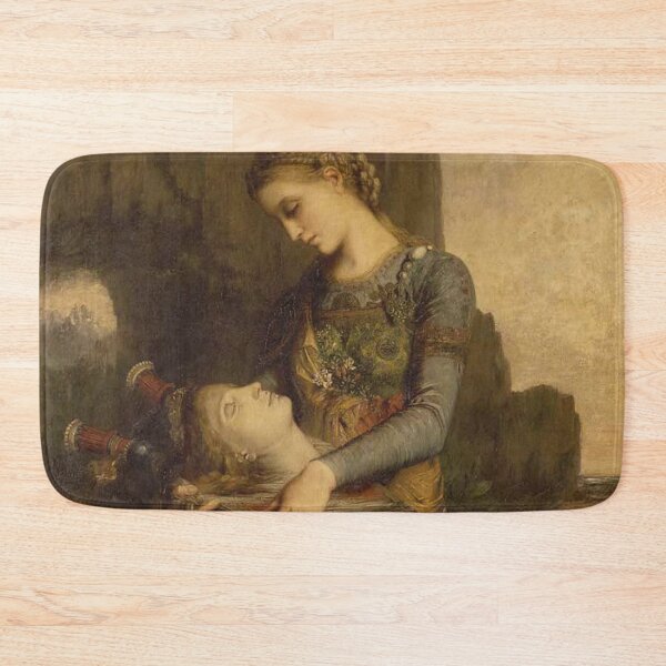 Item preview, Maiden and head Vintage painting by Gustave Moreau designed and sold by Vintage Designs +.