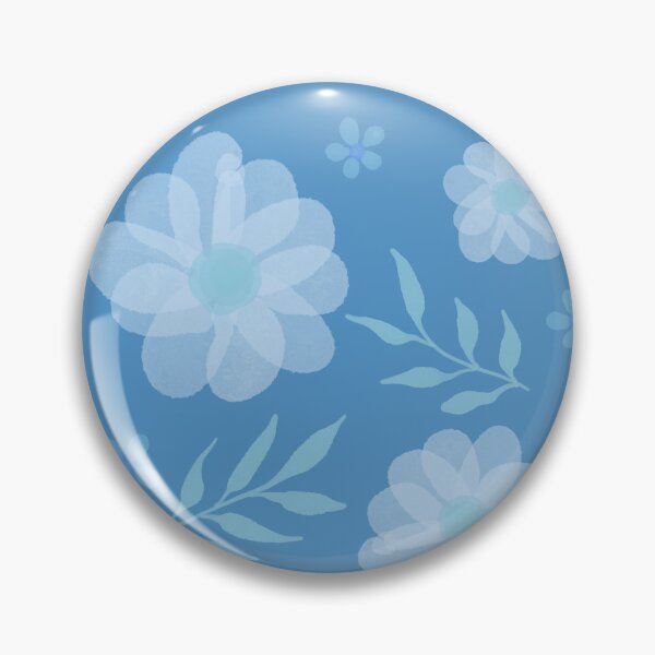 Item preview, Blue Floral Pattern - Watercolour designed and sold by TheBubblyType.
